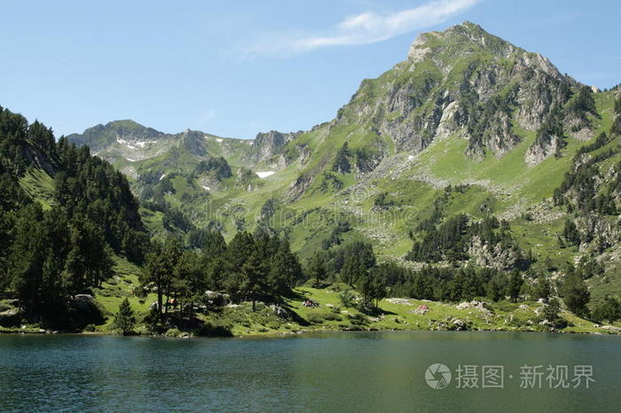 夏天 欧洲 美女 徒步旅行 跋涉 旅行 比利牛斯山脉 劳伦蒂