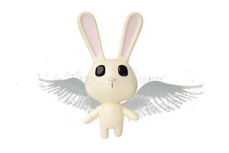 带翅膀的兔子图片