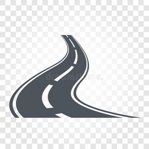 地平线 路边 长的 公路 标记 沥青 偶像 插图 自由 划分