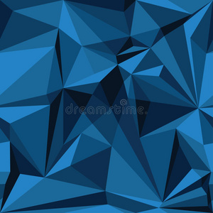 蓝色的抽象无缝图案。