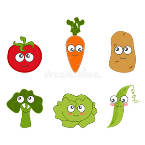 卡通蔬菜可爱