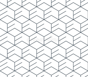 黑色线条图案白色,无缝背景,简约设计照片