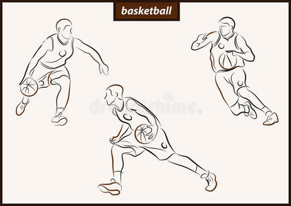 肌肉 竞争 篮球 游戏 篮子 运动型 健康 能量 插图 冠军