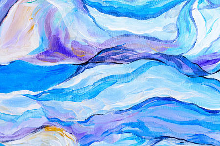 抽象水彩画,纸质感上的水粉画照片