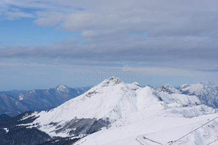 高加索 极端 滑雪 天空 云景 旅游业 索契 阿尔卑斯山