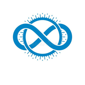 引用循环标志概念无限循环概念标志,矢量特殊标志.照片