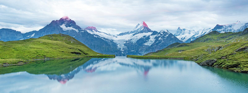 只读存储器 欧洲 池塘 阿尔卑斯山 岩石 风景 反射 美丽的