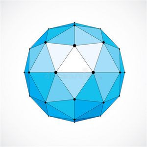 用线条网格创建的几何多边形结构.照片