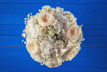 象牙色 礼物 婚礼 玫瑰 美女 花的 庆祝 浪漫 米色 柔和的