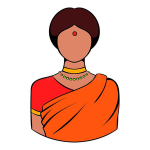 配件 印度教 奢侈 珠宝 印第安人 面对 文化 头发 美女