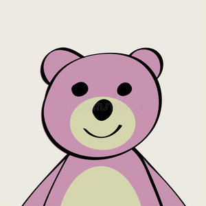 熊有趣的卡通动物玩具.照片