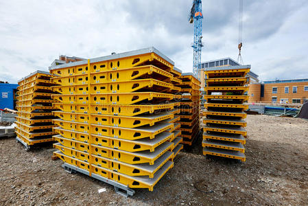 施工现场模板照片