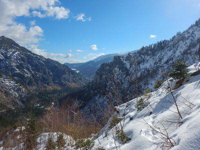 美丽的冬季景观的托特斯格比格山