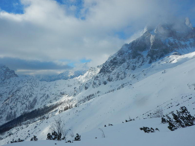 美丽的冬季景观的托特斯格比格山