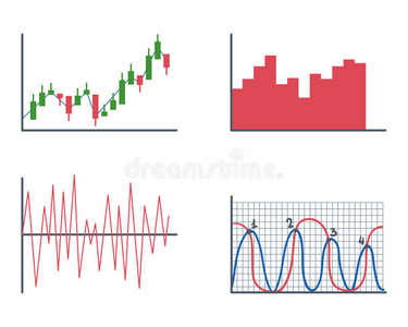 业务数据图分析元素条形图图和平面图标信息图形设计孤立的表示