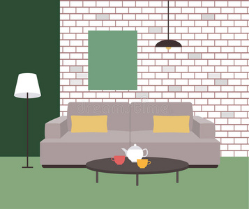 颜色 公寓 奢侈 沙发 卡通 椅子 地板 偶像 家具 房子