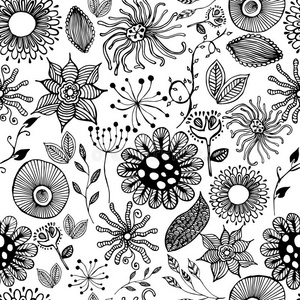 黑白线面植物图片-黑白线面植物素材-黑白线面植物插画-摄图新视界