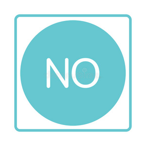 否定的回答检查标记图标. 不,拒绝否定向量插图.照片