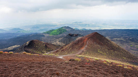 地平线 场景 全景图 土地 意大利语 熔岩 地球 意大利