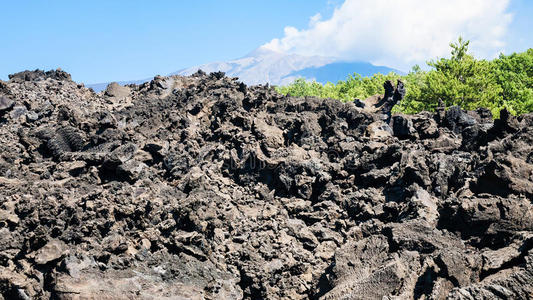 岩石 埃特纳 地面 熟料 自然 土壤 熔岩 西西里岛 喷发