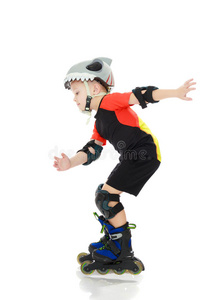 闲暇 公园 孩子们 滑冰者 运动 男孩 小孩 保护 童年