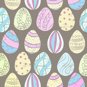 复活节鸡蛋颜色图案