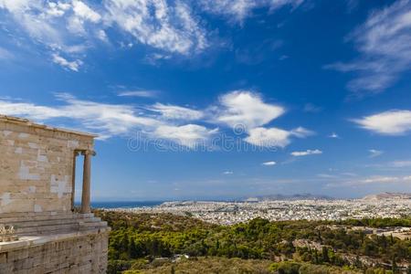 美丽的 雅典 卫城 历史 高地 城市 存在 希腊 帕特农神庙