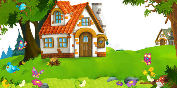 房屋场景图片-房屋场景素材-房屋场景插画-摄图新视界