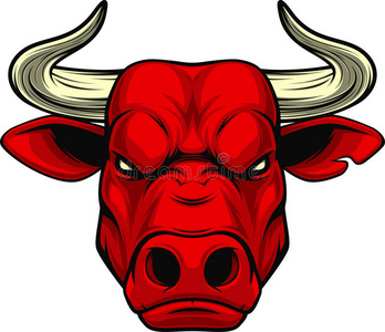 凶猛的公牛头照片