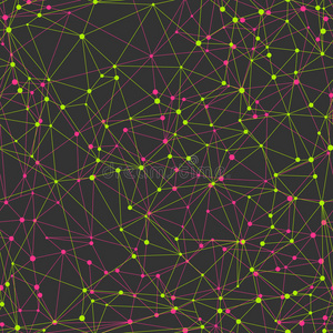 几何学 动态 横幅 织物 插图 要素 网格 粉红色