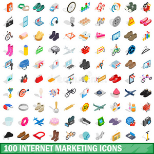 100个网络营销图标集