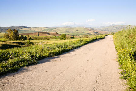 西西里的乡村公路