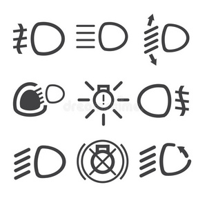 汽车灯仪表盘图标照片