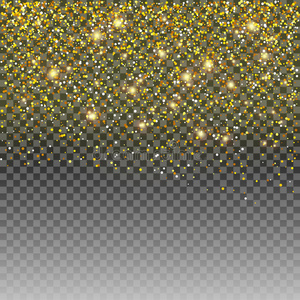 闪光金颗粒对透明矢量背景的光照射效应