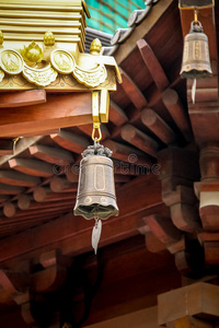 佛教寺庙钟声-静安寺-上海,中国照片