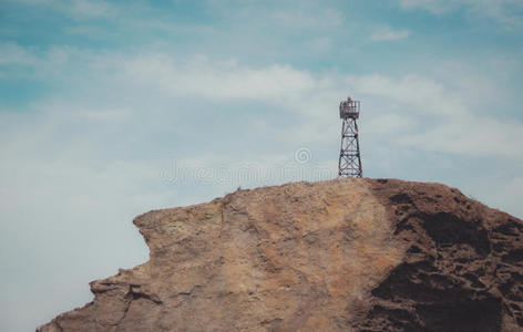 海角 地形 信标 海洋 天空 灯塔 海的 岩石 斗篷 照片