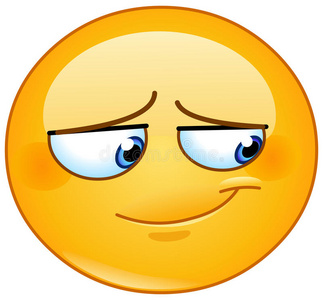 脸红表情尴尬的微笑表情照片