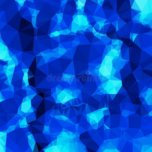 抽象背景的蓝色浅色和深色碎片的风格低聚