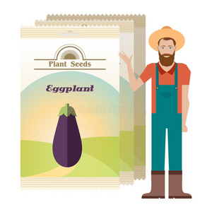 食物 标签 农场 植物 茄子 紫色的 健康 切碎 营养 男人