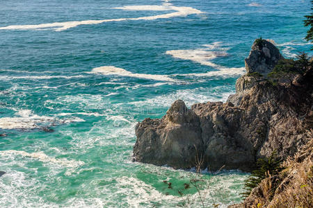 海洋 岩石 海岸线 太平洋 风景 加利福尼亚 公园 自然