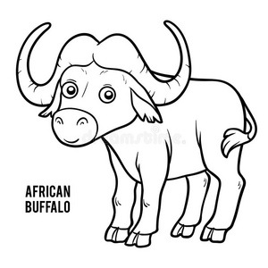 非洲水牛 简笔画图片