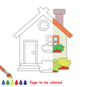 逻辑 卡通 工作表 游戏 有趣的 婴儿 拼图 宝贝 房子