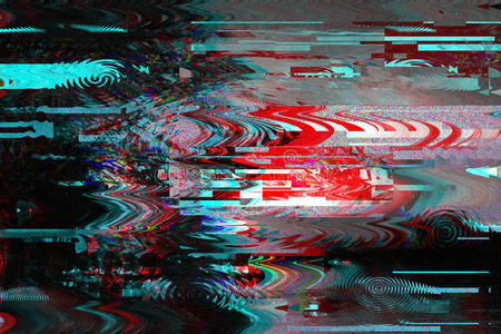 照片故障. 电视信号失灵照片