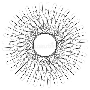 几何圆单元，圆基序随机边缘，角线