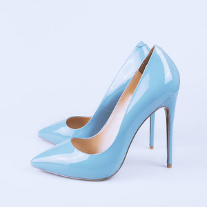 female blue shoes  