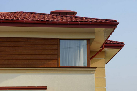建设 工艺 屋顶工 系统 新的 房子 屋顶 财产 房地产