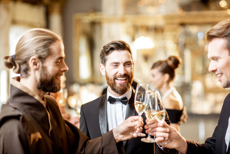 Elegant people during a celebration indoors