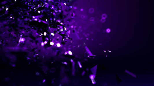 抽象的紫色深蓝色背景。三维插图，三维渲染