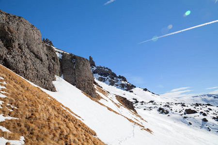 阿尔卑斯山 全景 蓝天 天空 假期 意大利 滑雪板 白云石