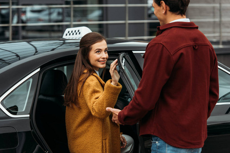 出租车 签名 工作 汽车 女人 情感 服务 运输 司机 外部